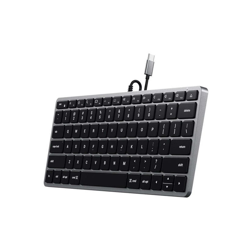 Satechi – Slim W1 USB-C vezetékes billentyűzet - US - asztroszürke - iSTYLE HU