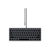 Satechi – Slim W1 USB-C vezetékes billentyűzet - US - asztroszürke - iSTYLE HU