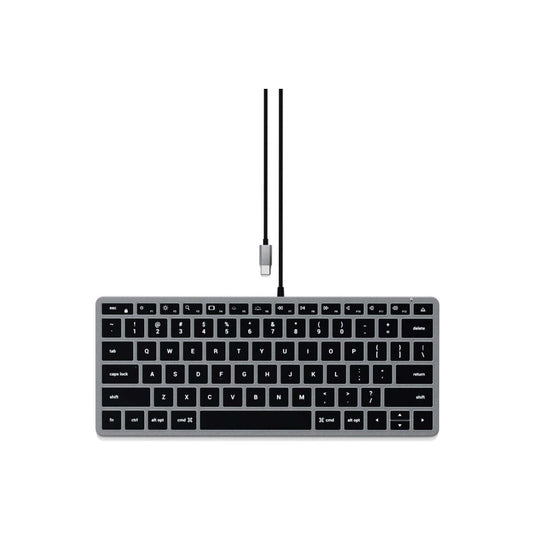 Satechi – Slim W1 USB-C vezetékes billentyűzet - US - asztroszürke - iSTYLE HU