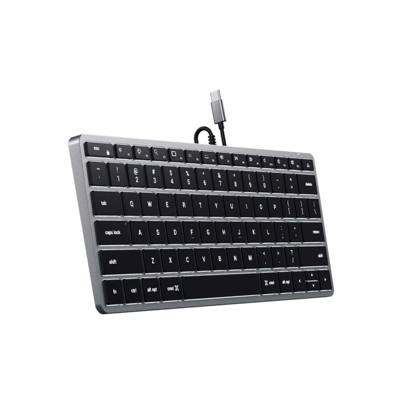 Satechi – Slim W1 USB-C vezetékes billentyűzet - US - asztroszürke - iSTYLE HU
