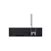 Satechi – Slim W3 USB-C vezetékes billentyűzet - US - asztroszürke - iSTYLE HU