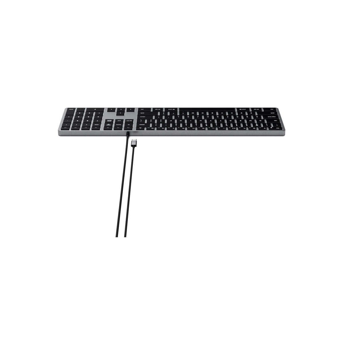Satechi – Slim W3 USB-C vezetékes billentyűzet - US - asztroszürke - iSTYLE HU
