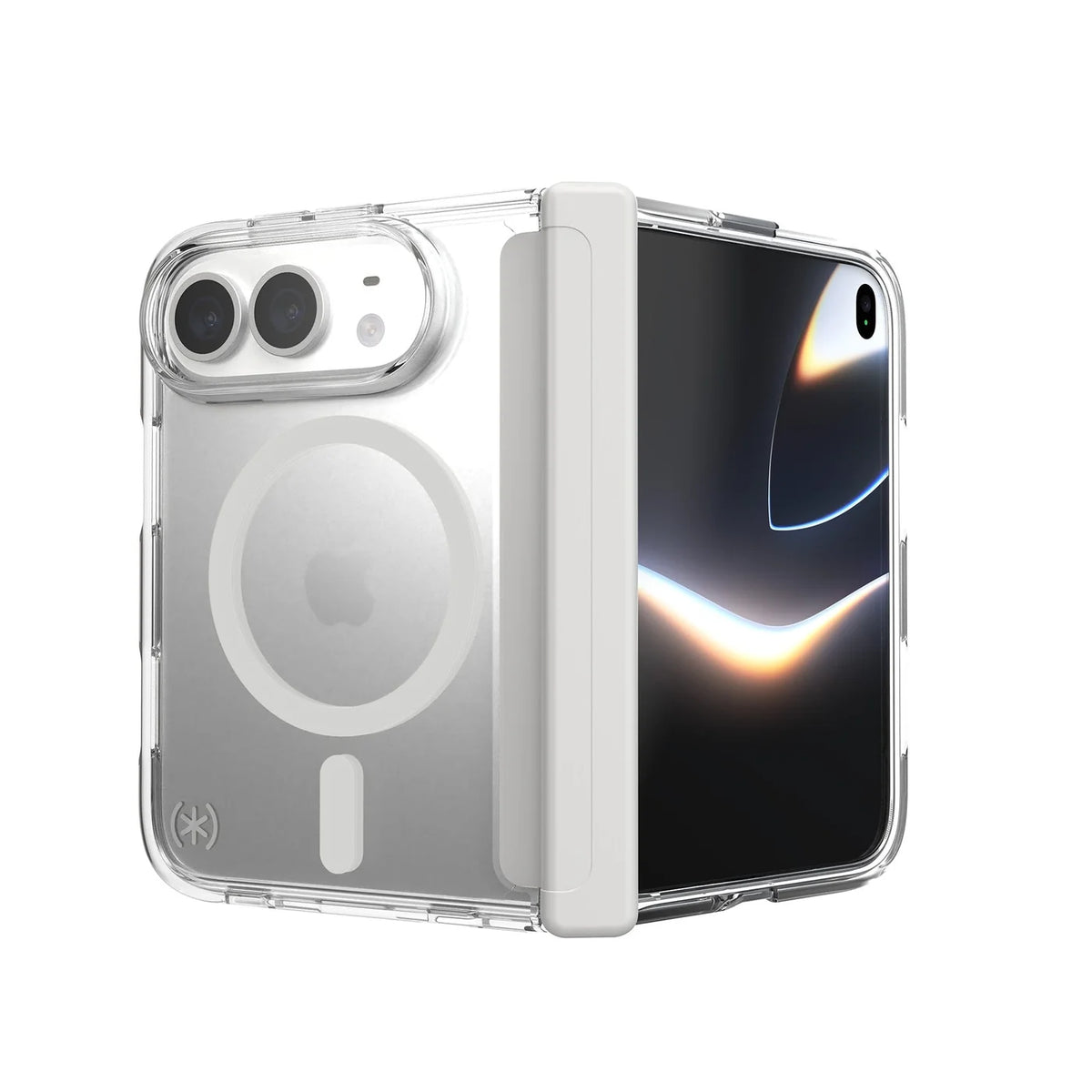 Speck Presidio Perfect Clear Fold + MagSafe case for iPhone Duo - átlátszó