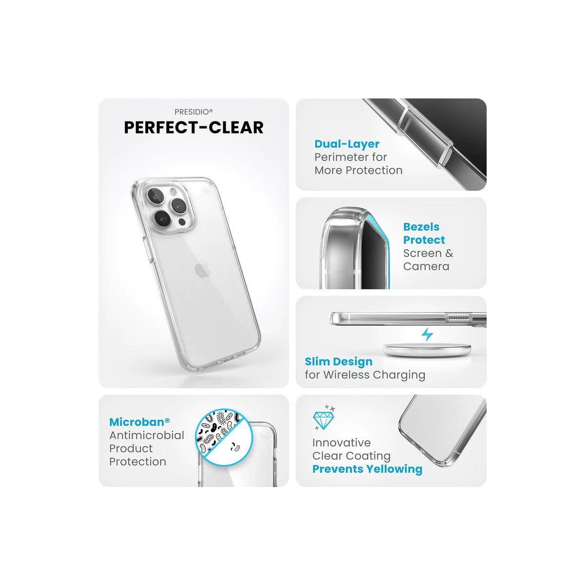 Speck – Presidio Perfect Clear iPhone 15 Pro Max tok - átlátszó - iSTYLE HU