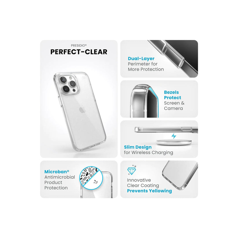 Speck – Presidio Perfect Clear iPhone 15 Pro Max tok - átlátszó - iSTYLE HU