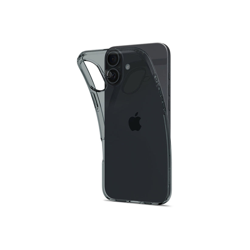 Spigen – Crystal Flex, space crystal iPhone 16 tok - átlátszó szürke - iSTYLE HU