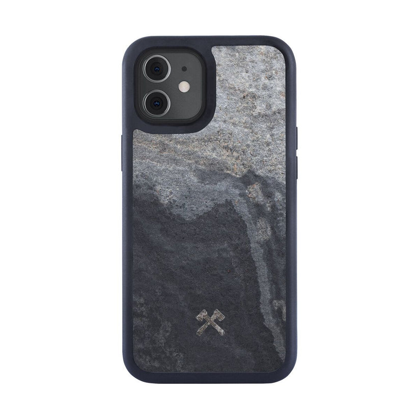 Woodcessories – Bumper Magsafe iPhone 12- és 12 Pro tok - szürke palakő - iSTYLE HU