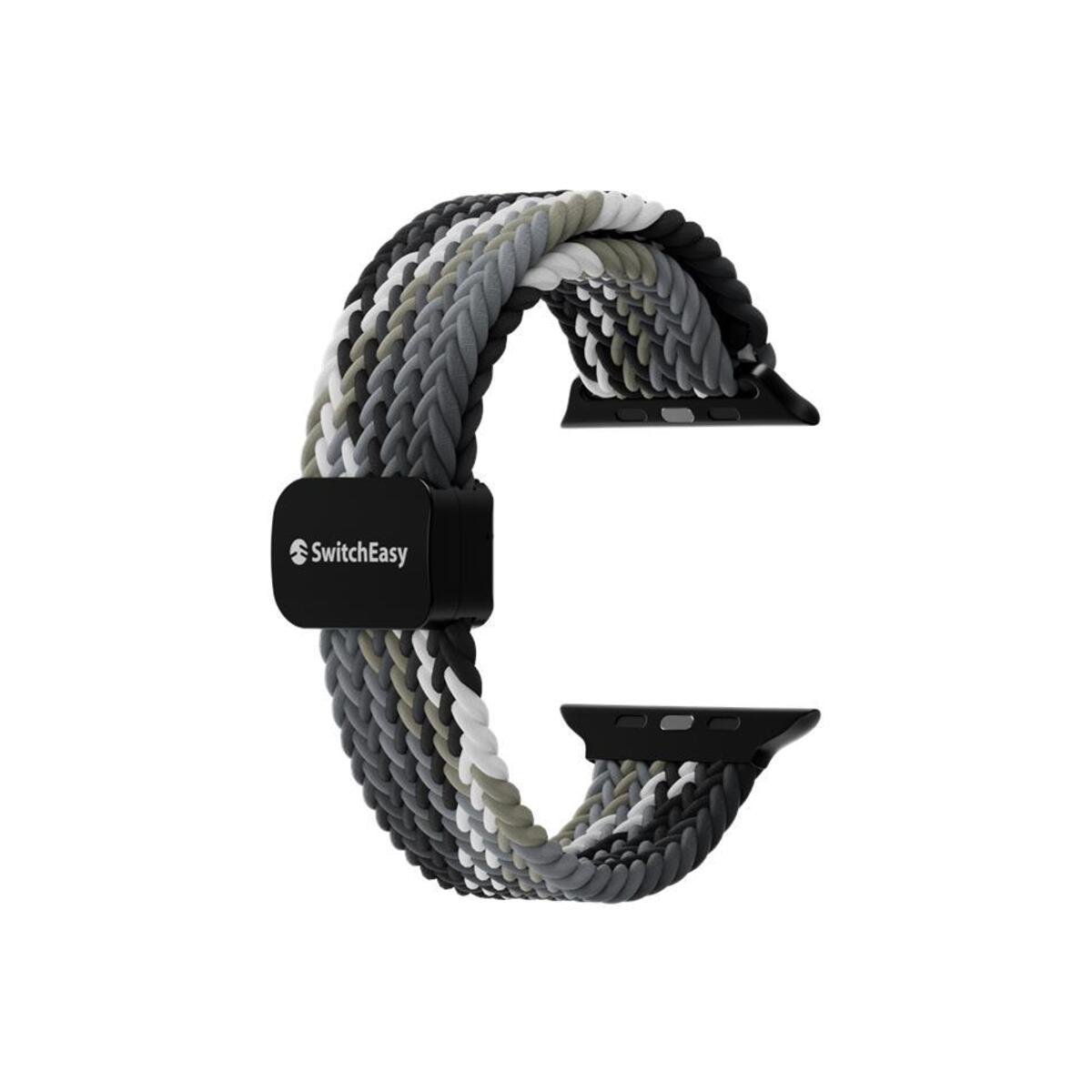 SwitchEasy – Candy Szőtt Apple Watch Pánt - 42/44/45mm - Fekete/Szürke - iSTYLE HU