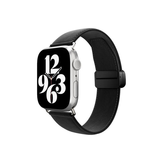SwitchEasy – Classic Bőr Apple Watch Szíj - 42/44/45mm - Fekete - iSTYLE HU