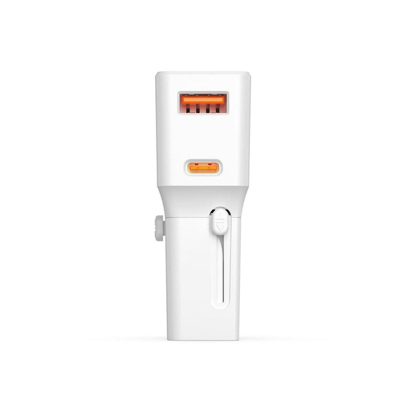 Mobile Origin – 25W-os utazó adapter (EU/US/UK/AU) - fehér - iSTYLE HU
