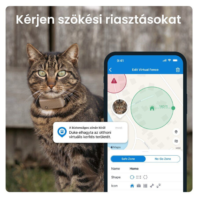 Tractive – CAT Mini GPS vevő - barna - iSTYLE HU