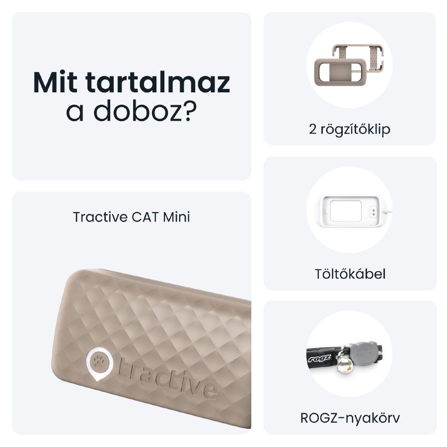 Tractive – CAT Mini GPS vevő - barna - iSTYLE HU