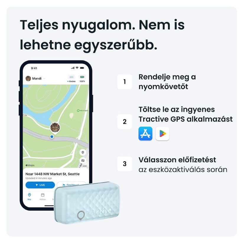 Tractive GPS CAT Mini - Mint - iSTYLE HU