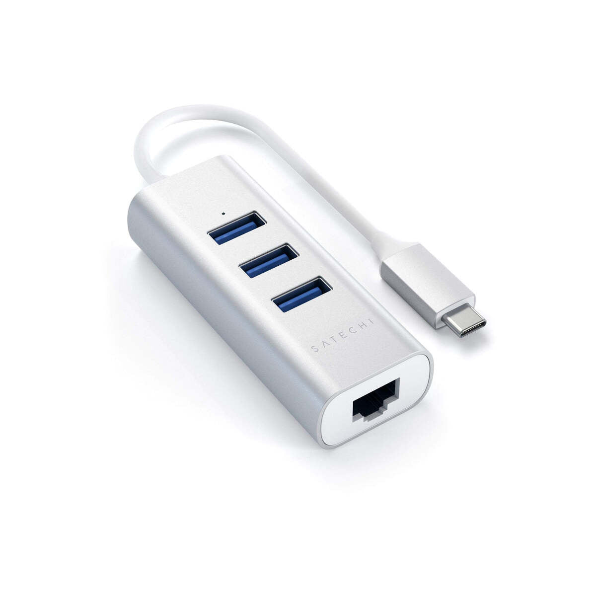 Satechi – TYPE-C 2 az 1-ben 3 Portos USB 30 Hub & Ethernet - ezüst - iSTYLE HU