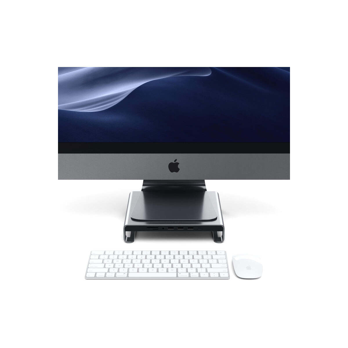 Satechi – Aluminium monitor állvány és HUB - asztroszürke - iSTYLE HU