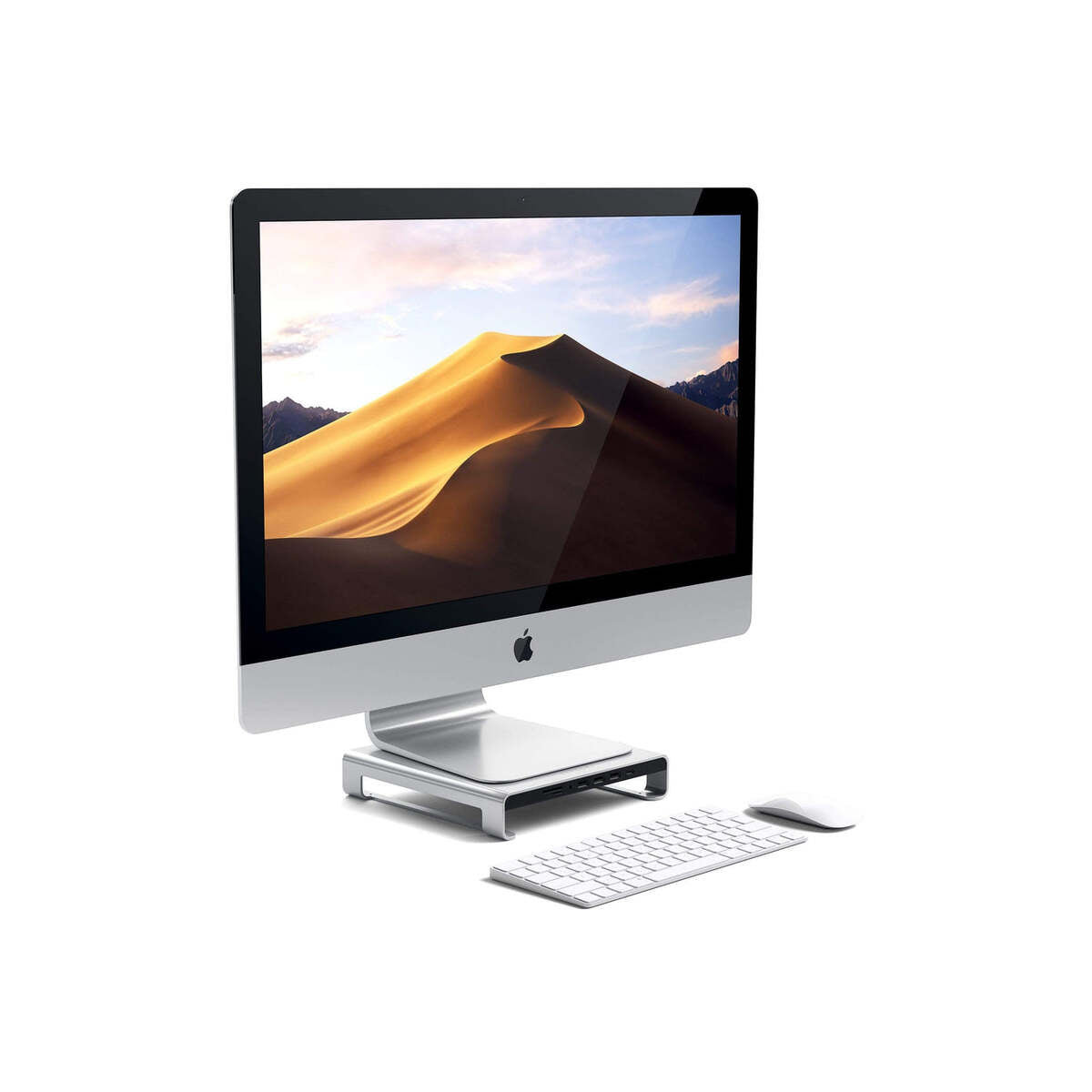 Satechi – Aluminium monitor állvány és HUB - ezüst - iSTYLE HU