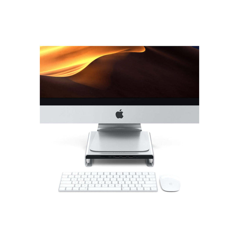 Satechi – Aluminium monitor állvány és HUB - ezüst - iSTYLE HU