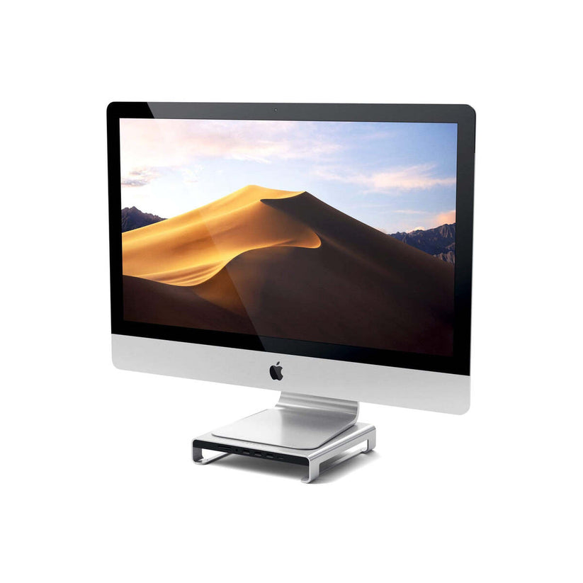 Satechi – Aluminium monitor állvány és HUB - ezüst - iSTYLE HU