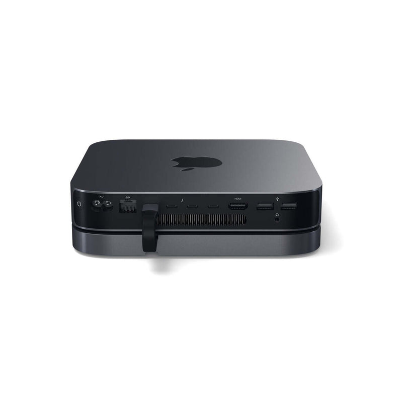Satechi – Mac Mini Aluminium TYPE-C állvány és HUB - asztroszürke - iSTYLE HU