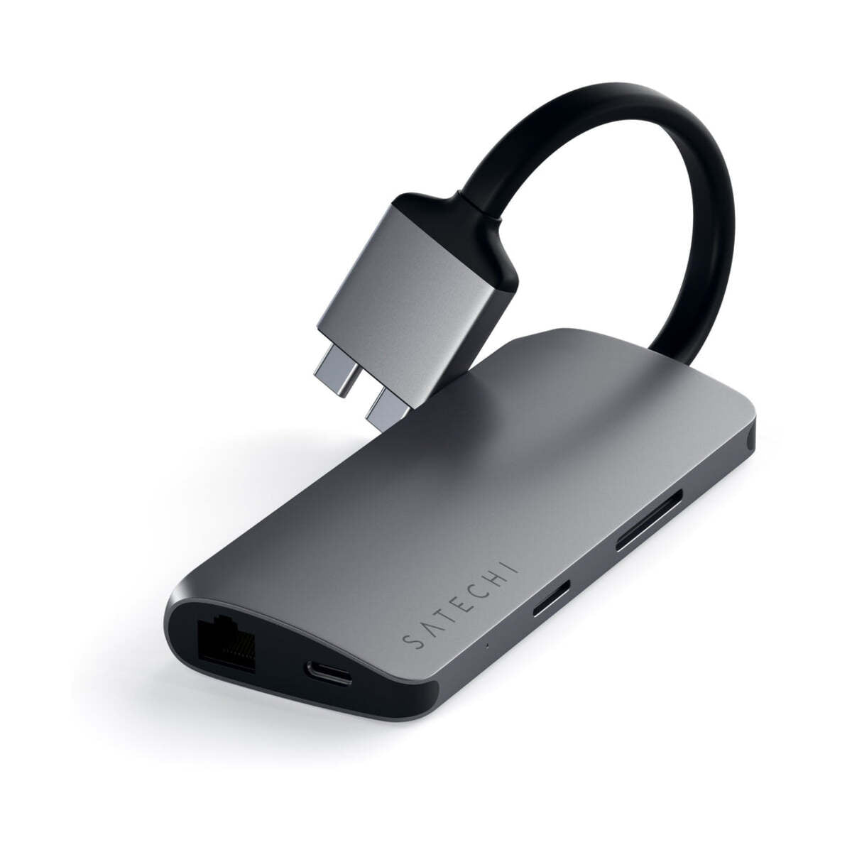 Satechi – TYPE-C Dual Multimedia Adapter - asztroszürke - iSTYLE HU