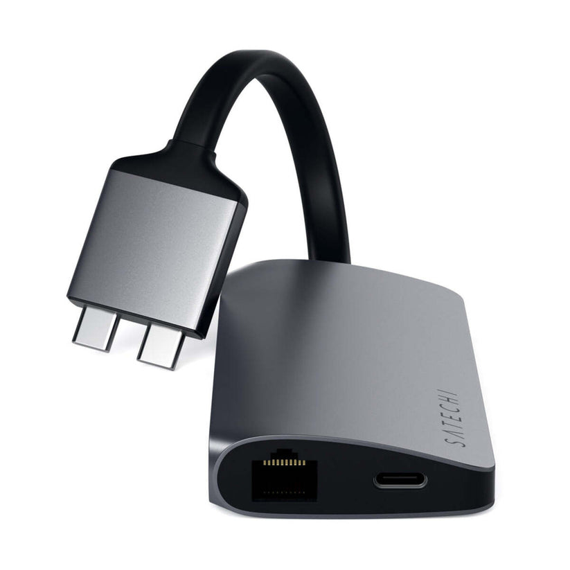 Satechi – TYPE-C Dual Multimedia Adapter - asztroszürke - iSTYLE HU