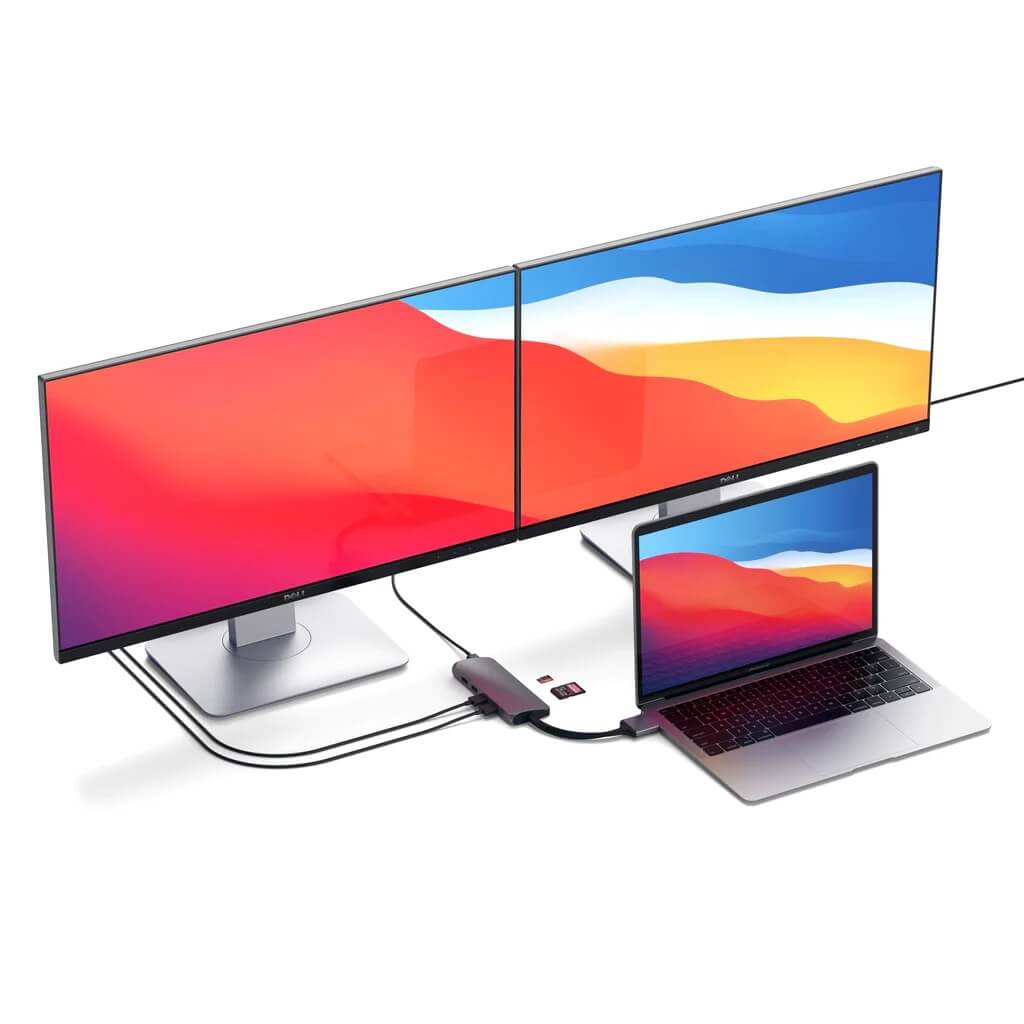 Satechi – TYPE-C Dual Multimedia Adapter - asztroszürke - iSTYLE HU