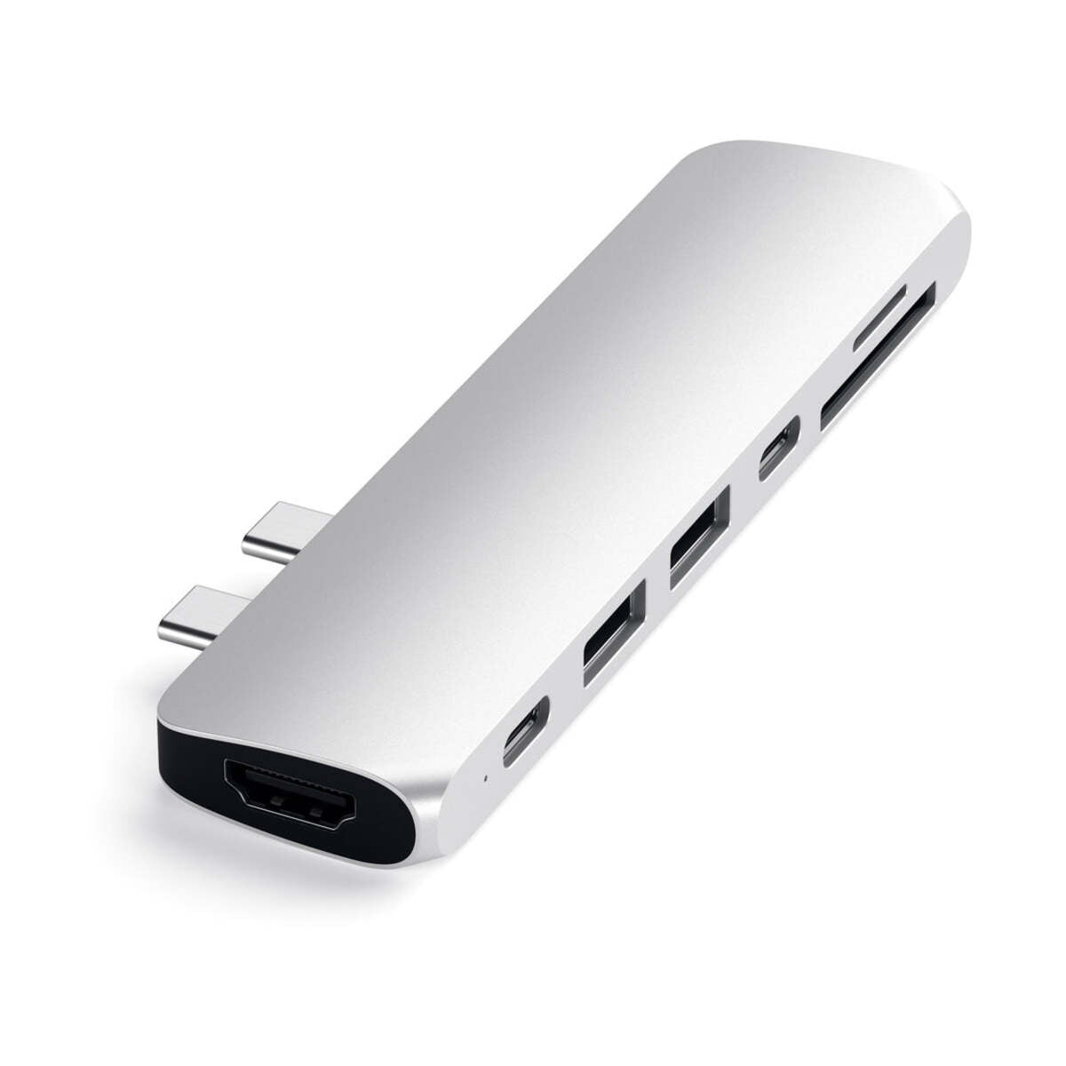 Satechi - Aluminium Type-C Pro Hub adapter - Ezüst - iSTYLE HU