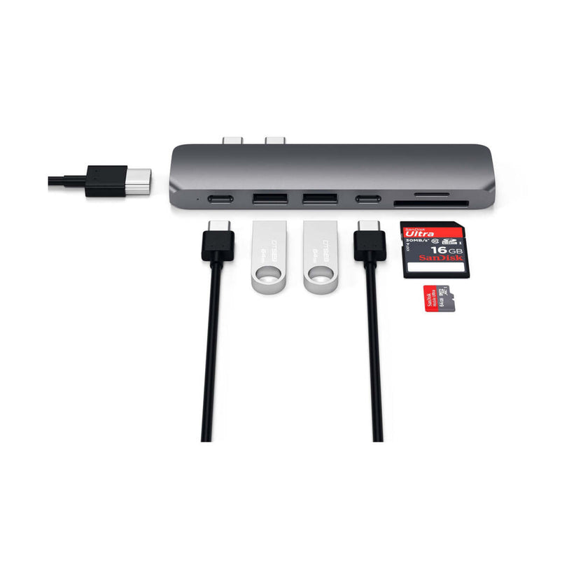 Satechi - Aluminium Type-C Pro Hub adapter - Asztroszürke - iSTYLE HU