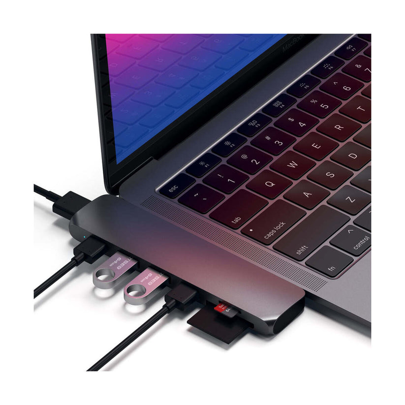Satechi - Aluminium Type-C Pro Hub adapter - Asztroszürke - iSTYLE HU