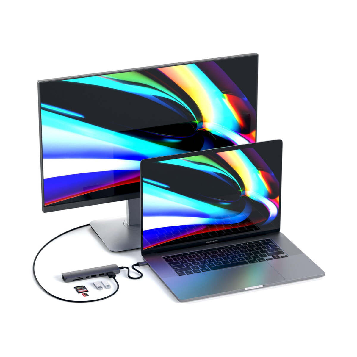Satechi – Alumínium Slim USB-C Multiport adapter - Ezüst - iSTYLE HU