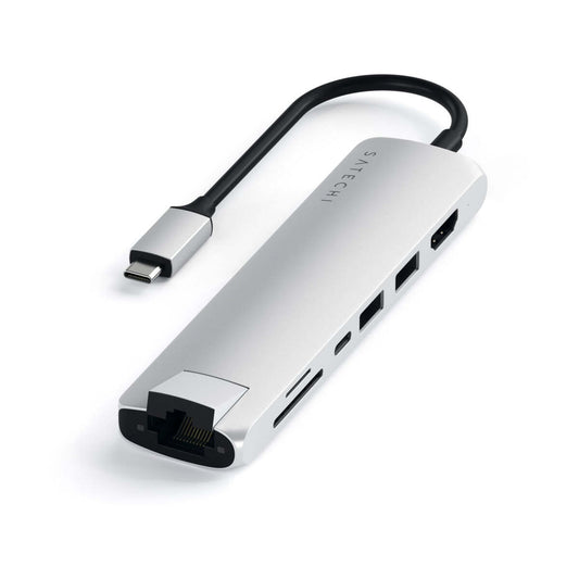 Satechi – Alumínium Slim USB-C Multiport adapter - Ezüst - iSTYLE HU