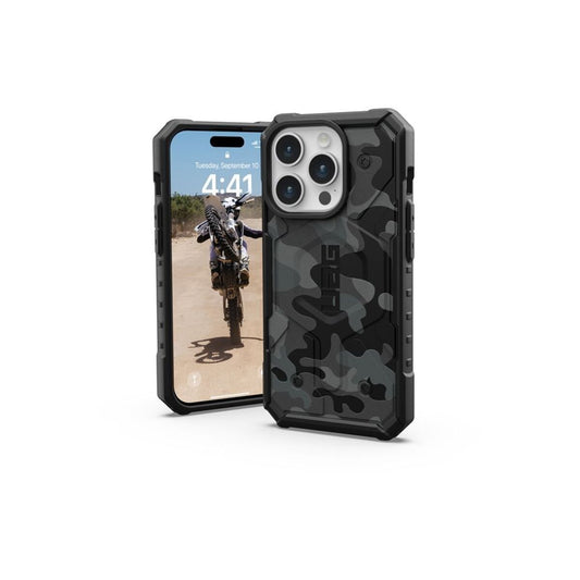 UAG – Pathfinder SE iPhone 15 Pro MagSafe tok - fekete terepmintás - iSTYLE HU