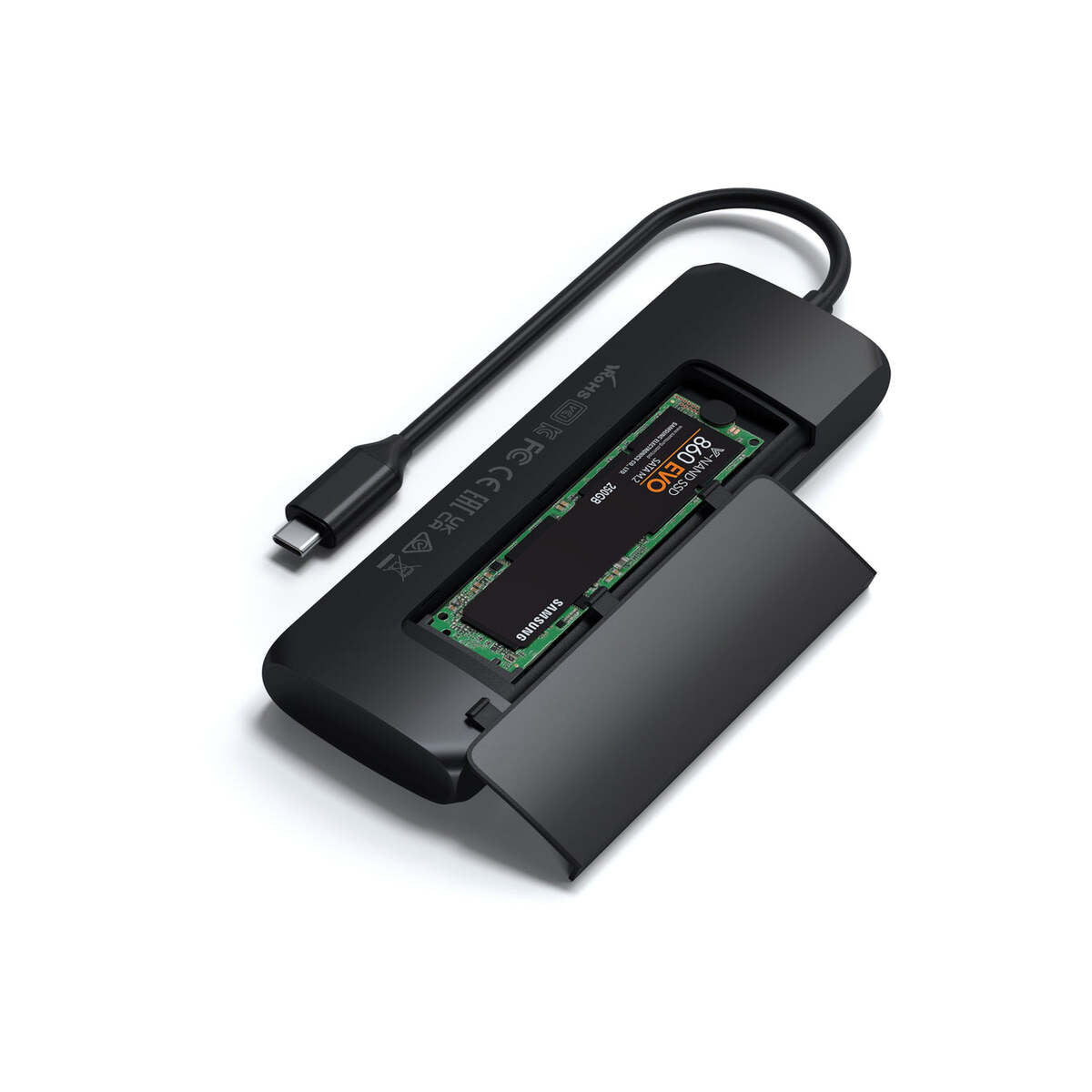 Satechi – Aluminium USB-C Hybrid Multiport adapter - fekete - iSTYLE HU