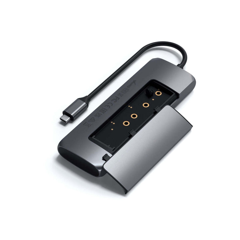Satechi – Aluminium USB-C Hybrid Multiport adapter - asztroszürke - iSTYLE HU