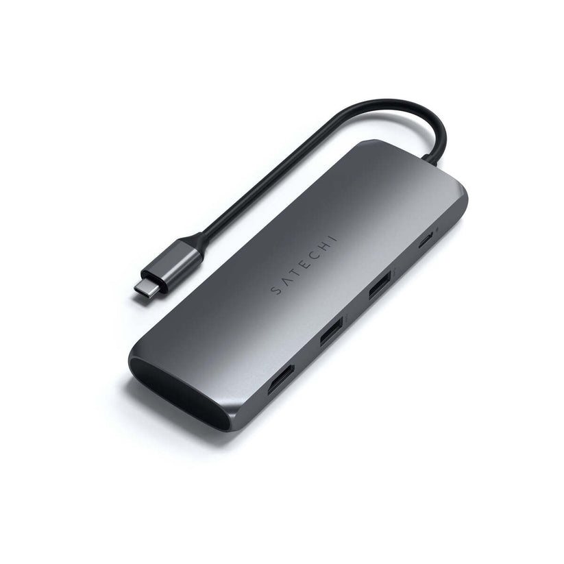 Satechi – Aluminium USB-C Hybrid Multiport adapter - asztroszürke - iSTYLE HU