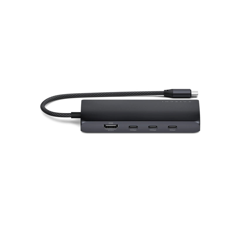 Satechi – USB-C 8K Multiport adapter Ethernet csatlakozóval – éjfekete - iSTYLE HU