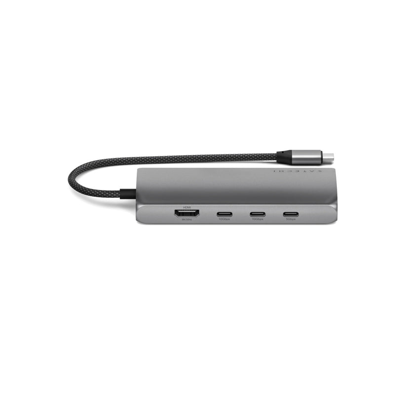 Satechi – USB-C 8K Multiport adapter Ethernet csatlakozóval – asztroszürke - iSTYLE HU