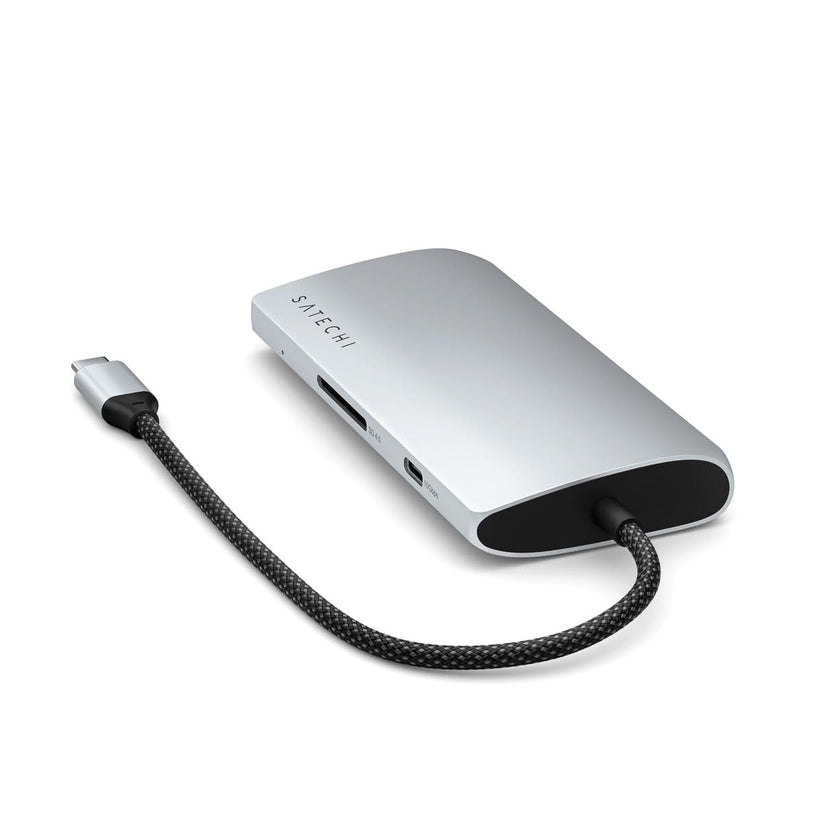 Satechi – USB-C 8K Multiport adapter Ethernet csatlakozóval – ezüst - iSTYLE HU