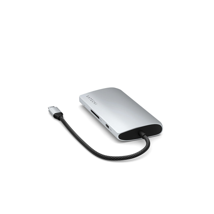 Satechi – USB-C 8K Multiport adapter Ethernet csatlakozóval – ezüst - iSTYLE HU