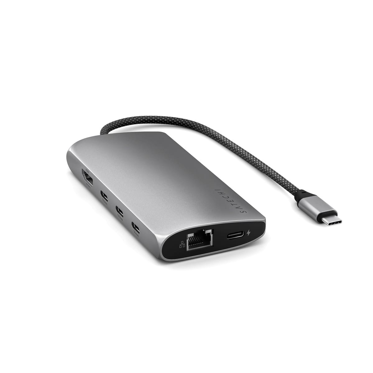 Satechi – USB-C 8K Multiport adapter Ethernet csatlakozóval – asztroszürke - iSTYLE HU