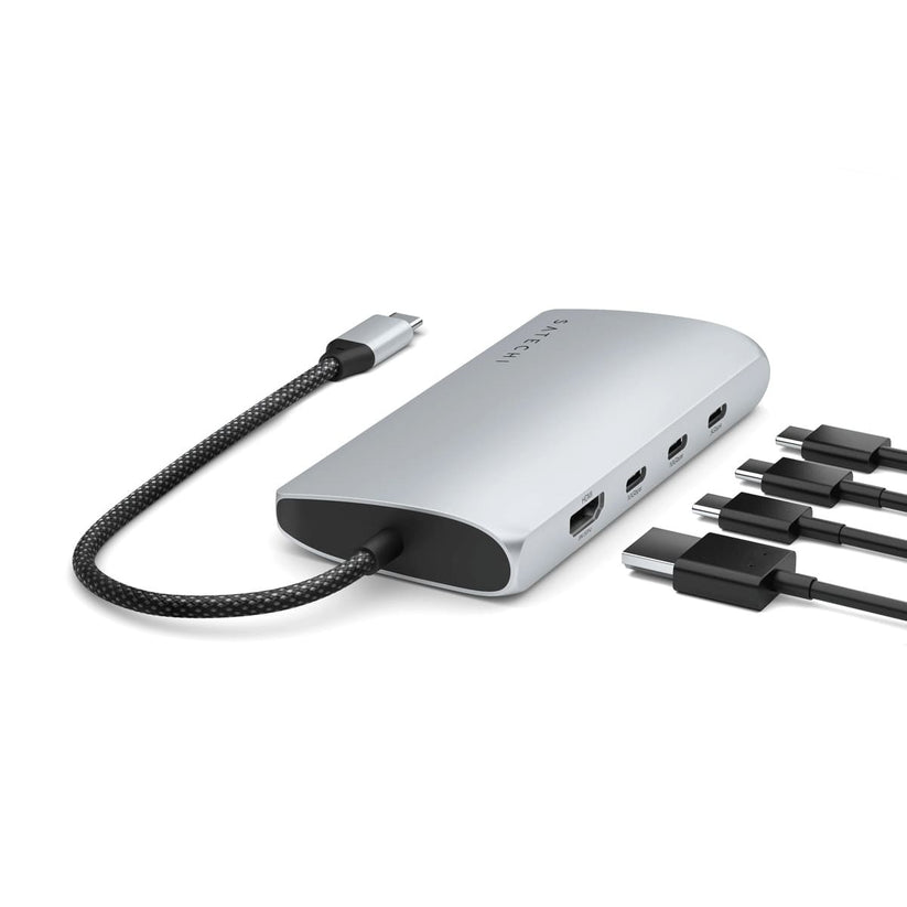Satechi – USB-C 8K Multiport adapter Ethernet csatlakozóval – ezüst - iSTYLE HU