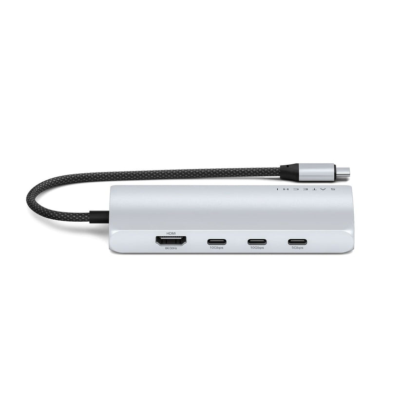 Satechi – USB-C 8K Multiport adapter Ethernet csatlakozóval – ezüst - iSTYLE HU