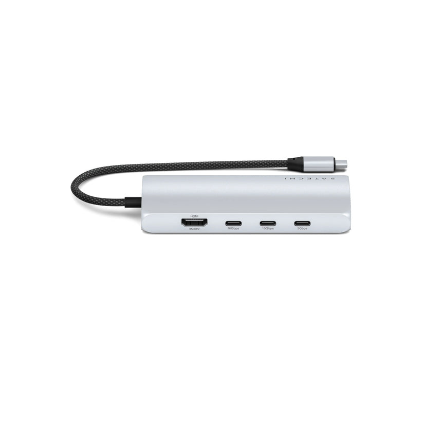 Satechi – USB-C 8K Multiport adapter Ethernet csatlakozóval – ezüst - iSTYLE HU