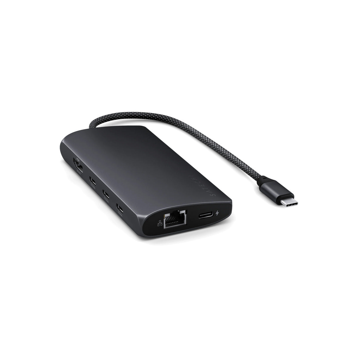 Satechi – USB-C 8K Multiport adapter Ethernet csatlakozóval – éjfekete - iSTYLE HU