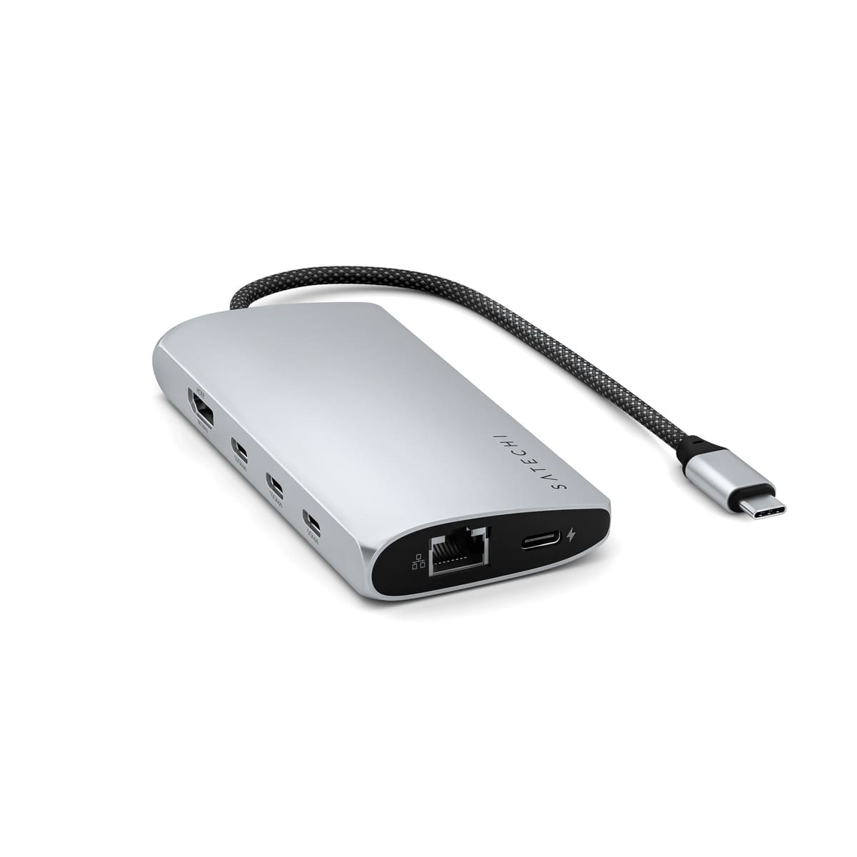 Satechi – USB-C 8K Multiport adapter Ethernet csatlakozóval – ezüst - iSTYLE HU