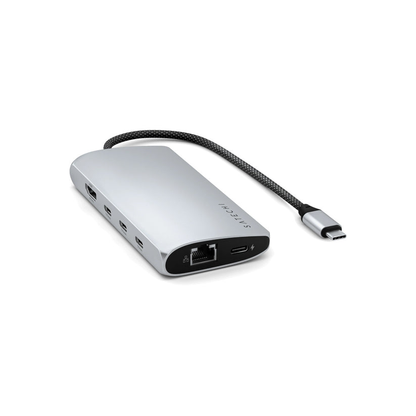 Satechi – USB-C 8K Multiport adapter Ethernet csatlakozóval – ezüst - iSTYLE HU