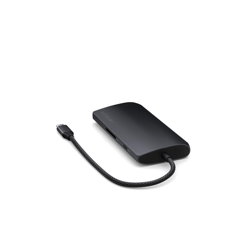 Satechi – USB-C 8K Multiport adapter Ethernet csatlakozóval – éjfekete - iSTYLE HU