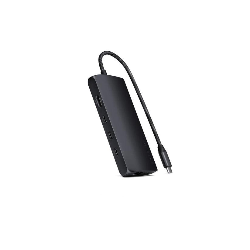 Satechi – USB-C 8K Multiport adapter Ethernet csatlakozóval – éjfekete - iSTYLE HU