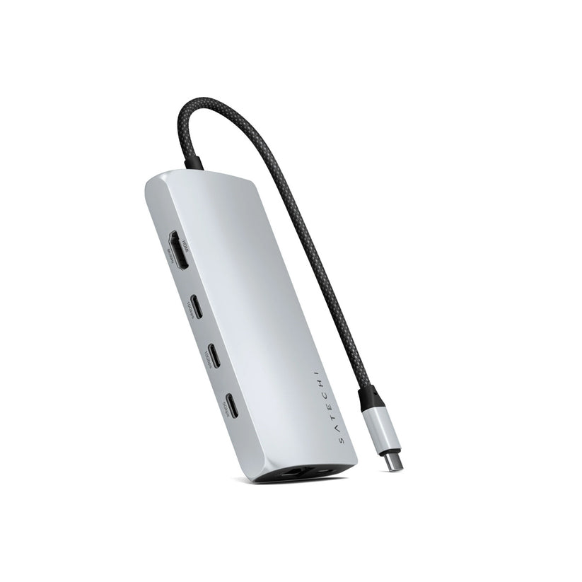 Satechi – USB-C 8K Multiport adapter Ethernet csatlakozóval – ezüst - iSTYLE HU