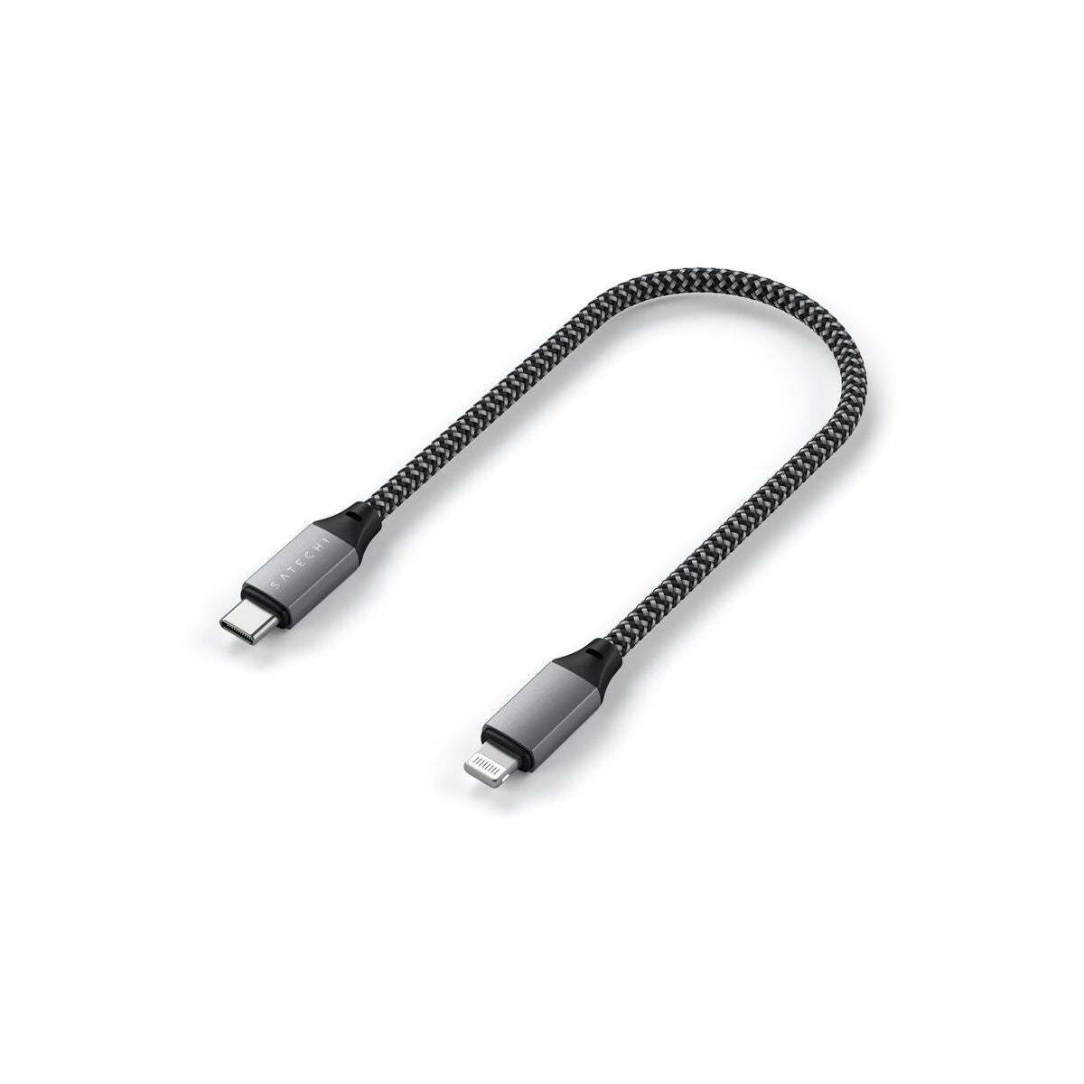 Satechi – USB-C - Lightning kábel (25 cm) - Asztroszürke - iSTYLE HU